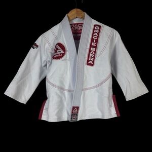 Gracie Barra Kimono/Gi Jacket Youth Size Y3 White Storm MMA Jiu Jitsu